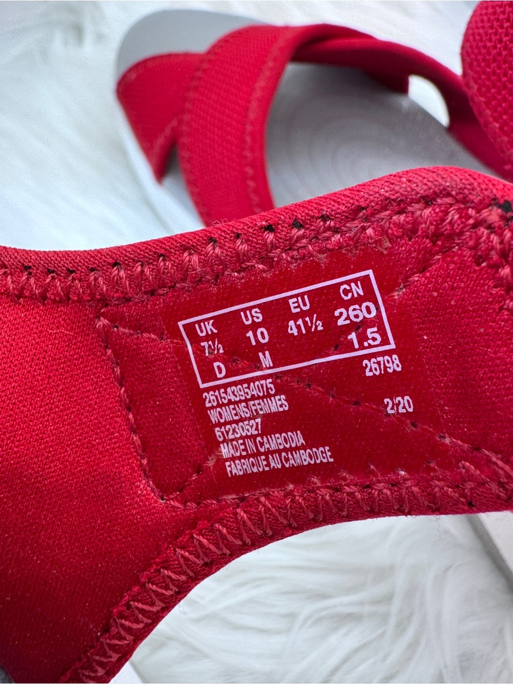 Clarks Cloudsteppers Step Cali Skye Wedge Sport Sandals Women’s 10 Red - Picture 11 of 12